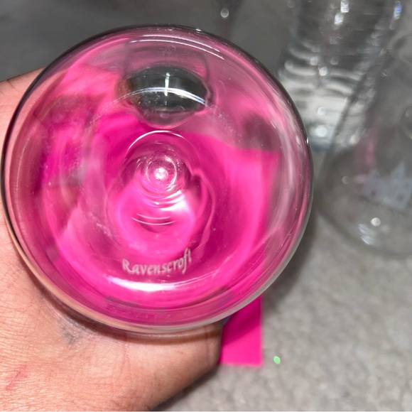 Europa Village 4 set wine glasses stemless thumb divot & tall - Picture 6 of 9